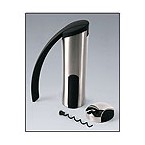 Metrokane Vertical Rabbit Corkscrew Wine Opener in Gun-Metal Grey