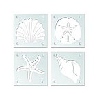 Shell Current Glass Coaster Set