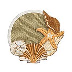 Seashells Diva Glass Slippers� - Set of 4