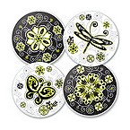 Urban Garden Glass Coaster Set