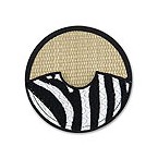 Wild Spirits Glass Slippers� - Zebra - Set of 4