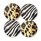 Wild Spirits Glass Coaster Set