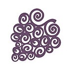 Purple Swirled Grapes - Felt Coasters