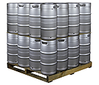 Pallet of 32 Kegco HS-K7.75G-DDI Kegs - 7.75 Gallon Commercial Keg with Drop-In D System Valve