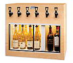 WineKeeper Monterey 6 Bottle Wine Dispenser Preservation Unit - Oak - 7768