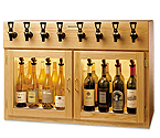 WineKeeper Napa 8 Bottle Wine Dispenser Preservation Unit - Oak - 7997