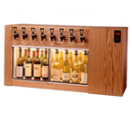 WineKeeper The Magnum 8 Bottle Wine Dispenser Preservation Unit - Oak - 8003