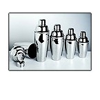 Lustrum 8034 Stainless Steel Cocktail Shaker Set - 8 oz.