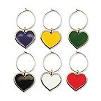 Color My Heart My Glass� Wine Charms