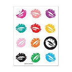 Sealed with a Kiss Glass Stick-ems