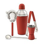 Red Happy Hour Barware Set