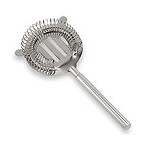Polished Chrome Stainless Steel Cocktail Strainer