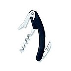Black Plastic Nickel Plated Curved 3195 Waiter's Corkscrew