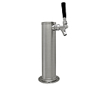 Brushed Stainless Steel 1-Faucet Beer Tower - 3-Inch Column