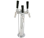 Triple Faucet Stainless Steel Draft BeerTower with Perlick 525SS Faucets