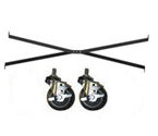 Vintage View IDR-CX-K Caster Extension Package - 2 Gray 4