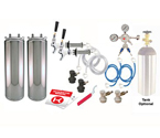 Kegco Two Keg Door Mount Homebrew Kegerator Kit Ball Lock - New Kegs