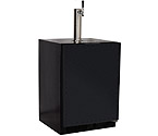 Marvel 61HK-BB-O Built-in Kegerator with Black Cabinet & Custom Overlay Door