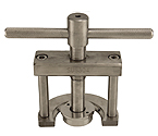 Valve removal press for drop-in keg valves