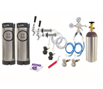 Kegco Two Keg Door Mount Homebrew Kegerator Kit - Ball Lock