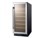 Summit SWC1535B 33-Bottle Built-in Undercounter Wine Cooler