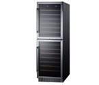 Summit SWC1875B 118 Bottle Dual Zone Wine Refrigerator