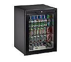 U-Line ADA24RGLB-13 5.3 cf ADA Undercounter Refrigerator w/ Lock  - Black Cabinet with Black Glass Door
