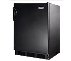 Summit AL652B - Black Cabinet / Black Solid Door