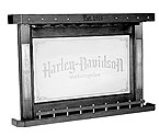 Harley-Davidson® Bar & Shield Flames Back Bar - Vintage Black - HDL-13400-V