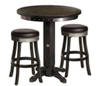 Harley-Davidson� HDL-13202-V - Bar & Shield Flames Pub Table & Bar Stool Set - Vintage Black