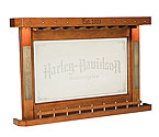 Harley-Davidson� Bar & Shield Flames Back Bar - Heritage Brown - HDL-13400-H