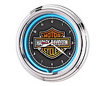 Harley-Davidson� HDL-16675 - Essential Bar & Shield Neon Clock