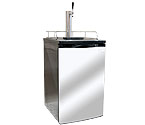 Kegco K199SS-1 Full Size Kegerator with Black Cabinet and Stainless Steel Door