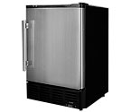 Summit BIM24 10 lbs. Built-in Ice Maker - Black Cabinet with Stainless Steel Door