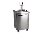 Beverage-Air BM23S-2 Dual Faucet Keg Refrigerator - Stainless Steel