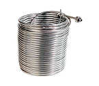 Jockey Box Stainless Steel Cooling Coil, Left Hand, 120' x 3/8