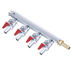 Brass Four-Way Air Distributor