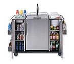 Summit CARTOSBC Stainless Steel Outdoor Serving Cart w/ Beer Dispenser