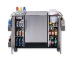 Summit CARTOSSPR7 SS Outdoor Serving Cart w/ 5.5 cf All-Refrigerator