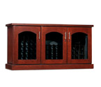 Le Cache Contemporary Credenza - 115 -Bottle Wine Cellar - Classic Cherry Finish