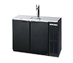 Beverage-Air DD48Y-1-B Two Keg Commercial Kegerator - Black Vinyl