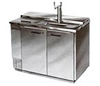 Beverage-Air Kegerator DD50C-1-S-CLUB Club Top 2-Keg Beer Cooler - All Stainless