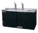 Beverage-Air DD68C-1-B Commercial 3-Keg Club Top Kegerator - Black Vinyl