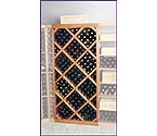 Designer Series Diamond Bin Wine Rack w/ Face Trim
