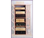 Designer Series Rectangular Bin & Case Storage Wine Rack