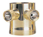 Two Product Tower Adapter - Brass