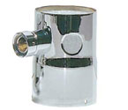 Single Product Tower Adapter - 2 Holes, 1 Shank Assembly - Chrome