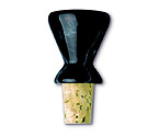 Black Marble Stopper - Cone Type
