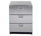 Summit SP6DS Stainless Steel 3-Drawer Refrigerator