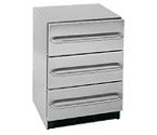 Summit SP6DSSTB Stainless Steel 3-Drawer Refrigerator - Towel Bar Handles